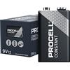 Procell Duracell - Batterie alcaline Procell, 9 V, confezione da 12
