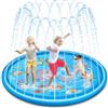 PQETBV Tappetino Gioco d'Acqua per Bambini, 170 CM Tappetino da Gioco con Spruzzi d'Acqua, Giocattolo per Tappetino Spray Esterni da Giardino Estivo per attività per Famiglie