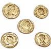 lazzaro italy Monete Romane imperiali antiche placcate Oro - Collezione Set Replica imperatori Romani 5 Pezzi - Artigianato Italiano, Fatte a Mano - Made in Italy