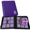 TCGPRO Toploader - Rilegatura con finestra per 360 carte in custodie Rigid da 3 x 4, album Toploader con 9 tasche laterali e chiusura lampo, compatibile con MTG, TCG, Sports Cards ecc. Viola