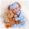 BABESIDE 17 Pollici Bambola Realistica per Bambine, Bambole con Corpo Morbido, Bambolotto Neonate con Outfit & Accessori, per Bambini dai 3 Anni in su, Gioco di Ruolo & Collezione