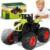 QiquBox Ferngesteuerter Traktor Telecomandato Farm Traktor Fahrzeuge con Luce 2,4 GHz 1:16 RC Farming Traktoren Spielzeug Spielset für 3 4 5 6 7 8 Anni Jungen Kinder Kleinkinder