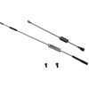 RCAWD Antenna RC in Metallo per Auto 1/10 Scala, 2 Pezzi/Set (11,4 e 6,8) per TRX-4 TRX4 Ford Bronco D90 D110 Tamiya CC01 Axial SCX10 90046, Accessori Decorativi