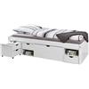 Inter Link Letto funzionale Inter Link Till con rete a doghe 90x200 in pino massiccio laccato bianco