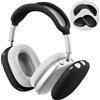 Fintie Custodia in silicone Fintie compatibile con le cuffie Apple AirPods Max, copertura del padiglione auricolare e dell'archetto AirPods Max resistente ai graffi, accessori per cuffie AirPods Max, nero