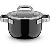 WMF Fusiontec Mineral Pro, Kochtopf mit Deckel, 16 cm, Black 3201114009 4000530758941