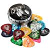 Donner 16 Plettri Chitarra di Celluloid 4 spessori 8 colori
