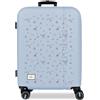 Pepe Jeans Olivia Azzurro Valigia Media 48x68x27 cm Rigido ABS Chiusura a Combinazione Integrata 72L 3.48kg 4 Doppie Ruote Bagaglio a Mano di Joumma Bags
