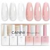 CANNI Smalto Gel Semipermanente Rubber Base Colore Gel Nail Polish Soak Off Manicure R1