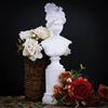 A.F.N.A.L Statua a busto dea classica decorazione da tavolo, mitologia greca e romana, replica artistica in resina per interni per casa e ufficio, 35,1 cm di altezza