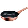 Lagostina Rosé, Padella Antiaderente Ø 20 cm, Rivestimento Titanium, Indicatore di Calore Thermo-Signal, Manico Rivettato, Compatibile con Induzione, Colore Oro Rosa