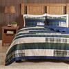 Woolrich John Rich & Bros. WOOLRICH Set di biancheria da letto con copriletto traspirante per tutte le stagioni, con federe coordinate, abete rosso, verde, Cal King (279,4 x 243,8 cm)