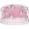 Dalber Plafoniera per bambini Dalber Unicorns, Unicorni, animali, plafoniera per bambini, 41596M, E27-2 x 15W