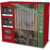 Konstsmide Tenda luminosa a stella LED, bianca, 120 x 140 cm, 3703-103EE