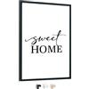 edihome, Cornice 30 x 40, in Legno con Laminato Acrilico, per Diplomi, Certificati, Poster e Foto, Decorazione da Parete, Soggiorno o Ufficio (Nero, 30x40 cm)