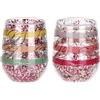 THUN - Set 2 tumbler con fenicotteri Eleganza Esotica - Vetro borosilicato, 200ML 6,5X10H CM