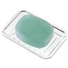 InterDesign Royal Portasapone in plastica per lavabo o Doccia, Design a Risparmio di Sapone a Forma di Cresta, Rettangolare, Trasparente, 3.50 x 5.25