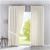 Gardinenbox 100002651-2 - Set di 2 tende oscuranti "Palermo", 250 x 300 cm (altezza x larghezza), color crema, larghezza estrema, con passanti nascosti