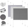 Sekey Tenda plissettata senza fori, oscurante per finestra, Klemmfix, larghezza 70 cm, tesa, opaca, protezione solare per finestre, 70 x 210 cm, grigio scuro