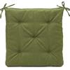 Gözze - Cuscino con Nastrini per il Fissaggio alla Sedia, Cuscino per Sedia, Trapuntato, Darco, 100% Poliestere, 40 x 40 x 4 cm - Verde