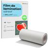 StarMaker Rotolo 31 cm x 50 m A3, pellicola lucida per laminazione a freddo, foglio di plastificazione laminato autoadesivo per foto e autoadesivi, compatibile con plotter da taglio