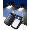 FabStyl 2 Lampada Solare con Sensore di Movimento, Lampada Solare da Esterno a Clip Dotate di 60 LED, 3 Modalità di Rilevamento, Supportano la Ricarica Solare e USB, Impermeabili IP44 per Recinzioni