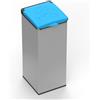Mongardi: 4' Otto, Portasacco per Raccolta differenziata in Resina di PP, Facile da Montare, Adatto a Sacchi da 80-110 L, Ambienti Interni ed Esterni, 32L x 35P x 80H cm, Grigio e Blu