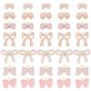 DICOSMETIC 56 pezzi 7 stili Charms Nodo in Lega Smaltato Ciondoli Farfalla Carino Ciondoli Fiocco in Metallo Charm Rosa per la Produzione di Gioielli