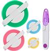 MEISO Telaio per realizzare pompon in 4 misure diverse, per fai-da-te, kit di attrezzi con tagliafilo e forbici