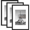 upsimples Set di 3 cornici per foto nere 30 x 45