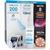 Udivita 8 Batterie per Apparecchi Acustici Misura 13 PR48 Arancione + 200 Salviette Detergenti Udiclean Formato Tascabile + Spray Detergente con Spazzola Integrata Udinett 100ml - Kit Essential Clean