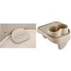 Intex Seggiolino per Spa, PVC, Panna, 39.05 x 51.12 x 15.88 cm & PureSpa, portabicchieri in plastica beige, 26 x 22 x 18 cm