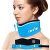 REVIX Fascia Per Il Collo E Colonna Vertebrale Cervicale, Collare Cervicale Regolabile Con Gel Caldo E Freddo, Morbida E Traspirabile, Supporto Per Alleviare Il Dolore Al Collo, Blu