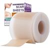 Cyberwork Rullo di Cerotto in Striscia Silicone per Cicatrici (4CM x 150CM), Viola Silikon Narbenpflaster, Adatto per Cesareo, Traspirante e Riutilizzabile
