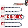 FuGuiB 16 Pollici Catena Motosega,0.325LP 1,3 mm 67 maglie 40 cm Catene Per Motosega In Confezione Da 3,Catena Di Ricambio Per Motosega, Compatibile con Stihl 026, 029, MS 260, MS 261