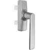 Sivenci Maniglia Cremonese per Finestra in Alluminio e Porte Balcone | Maniglia a 2 forcelle per finestra a Battente | No Oscillobattente | Colore Argento | Apertura Interna Destra