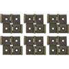 sourcing map Cerniere a doppio effetto, paravento pieghevole, 6 cerniere a doppia battente da 5,4 cm, stile retrò, rotazione di 270 gradi, colore bronzo