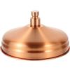 TOPBATHY Soffione doccia in rame da 20,3 cm, colore rosso antico, soffione doccia vintage ad alta pressione, ugello a testa singola di ricambio per bagno, giardino, vasca da bagno, cascata