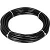 ANOMM Tubo Pneumatico PU 6mm OD 4mm ID, 10M Tubo Compressore Aria, Senza Raccordi, Nero