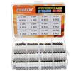 HUAREW 12 valori 60 pezzi 6x30 mm fusibile in vetro a fusione lento 0,24x1,18 pollici 250 V tensione T 0,5 1 2 3 4 5 6 7 8 10 15 20 A ampere kit di classificazione