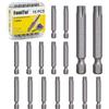 FamlTol 15 Pezzi T40 Iinserti Torx 50 mm 1/4 Esagonale Punta Magnetica in Acciaio S2 Punte per Avvitatore a Batteria per Elettronica Elettrodomestici e Riparazione Auto