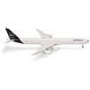 Herpa Modellino aereo Lufthansa Airbus A340-600, miniatura in scala 1:500, pezzo da collezione, modello di aereo senza base, metallo
