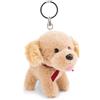 NICI 63401 - Portachiavi con peluche a forma di Golden Retriever per lo zaino o la borsa di grandi e piccini, 10 cm, marrone