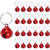 PATIKIL 24 Campanellini Per Cani Mini Campanelli Per Gatti Campanellini Per Collari Di Animali Domestici Portachiavi Carini Confezione Di Metallo Sonagli Forti Per Albero Di Natale Rosso