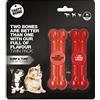 Tasty Bone Juguete, Pack de 2