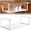 RANJIMA Mensola sospesa estraibile, scarpiera da appendere nell'armadio, regolabile da 40 a 70 cm, organizer per mobili da cucina, scarpiere, armadi (bianco)