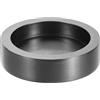 QUARKZMAN Stampo in Lingotto di Grafite 50x13mm, Stampo Crogiolo Rotondo per Colata Oro Argento Rame Ottone Alluminio, Fusione, Raffinazione