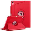 FINTIE Custodia per iPad (A16) 11ª Generazione 11 (2025) / iPad 10ª Generazione 10.9 (2022) con Pencil Holder, 360 Gradi di Girevole Cover Case con Auto Sveglia/Sonno, Rosso