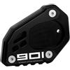MotHeart Robusto Cavalletto laterale Ingrandimento per Nord 901 2021-2024 Accessori di supporto per moto Cavalletto laterale poggiapiedi Kickstand piastra di sicurezza accessori (nero)