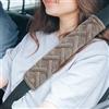 VAGCARS 2 cuscinetti per cinture di sicurezza, per cinture di sicurezza, per adulti e bambini, universali, compatibili con tutte le auto (cachi)